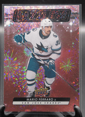 2023-24 Upper Deck Series 1 Dazzlers Pink Mario Ferraro #DZ-24 SJ Sharks